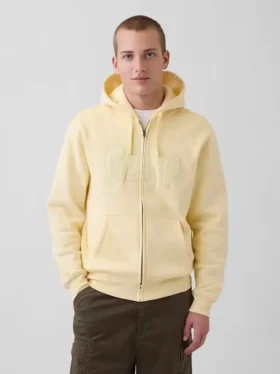 Sudadera con capucha y cremallera para adulto «Vintagesoft Arch Logo»