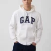 Sudadera con capucha y cremallera para adulto «Vintagesoft Arch Logo»