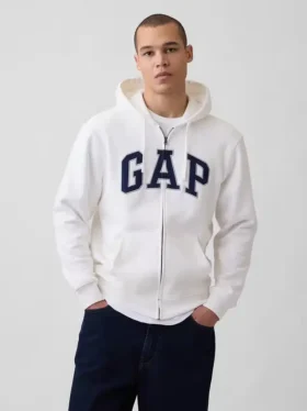 Sudadera con capucha y cremallera para adulto «Vintagesoft Arch Logo»