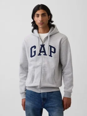 Sudadera con capucha y cremallera para adulto «Vintagesoft Arch Logo»