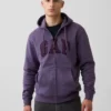 Sudadera con capucha y cremallera para adulto «Vintagesoft Arch Logo»