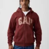 Sudadera con capucha y cremallera para adulto «Vintagesoft Arch Logo»