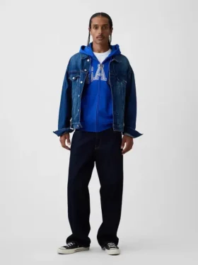 Sudadera con capucha y cremallera para adulto «Vintagesoft Arch Logo»