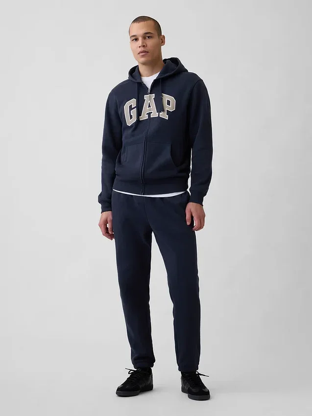 Sudadera con capucha y cremallera para adulto «Vintagesoft Arch Logo»
