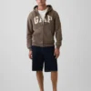 Sudadera con capucha y cremallera para adulto «Vintagesoft Arch Logo»
