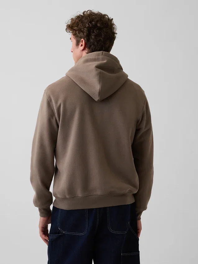 Sudadera con capucha y cremallera para adulto «Vintagesoft Arch Logo»