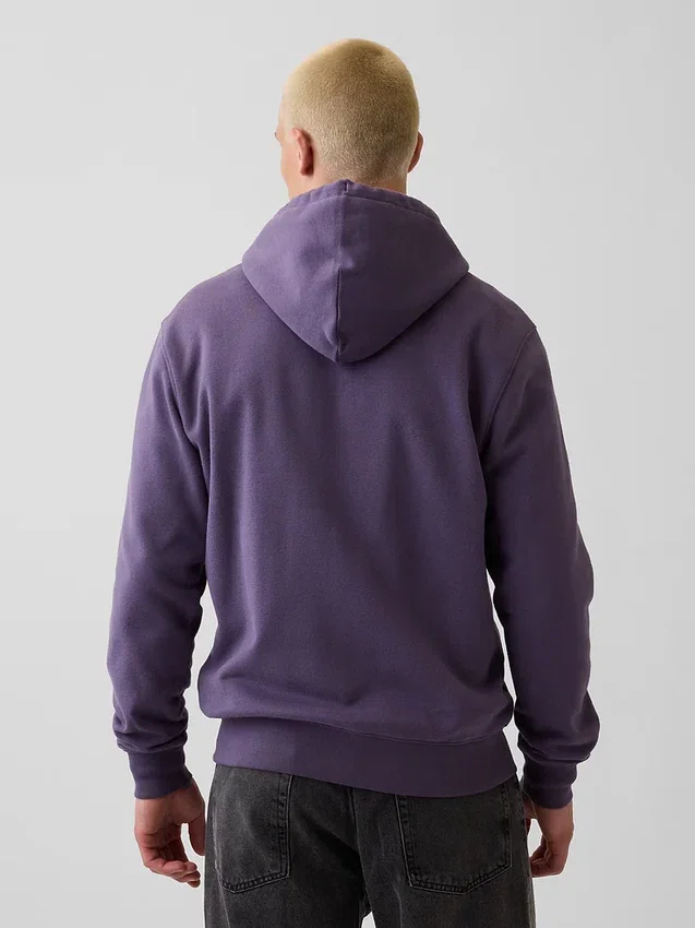 Sudadera con capucha y cremallera para adulto «Vintagesoft Arch Logo»