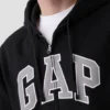 Sudadera con capucha y cremallera para adulto «Vintagesoft Arch Logo»