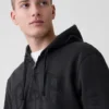 Sudadera con capucha y cremallera para adulto «Vintagesoft Arch Logo»