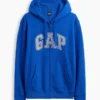 Sudadera con capucha y cremallera para adulto «Vintagesoft Arch Logo»