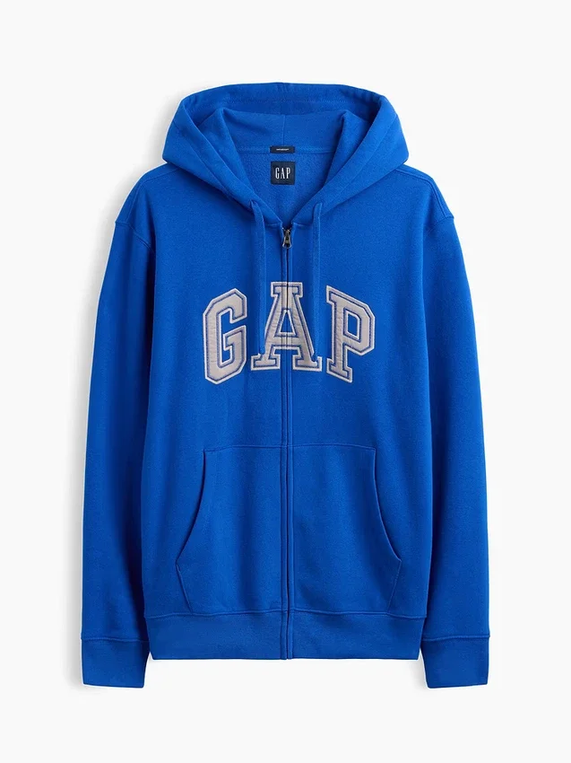 Sudadera con capucha y cremallera para adulto «Vintagesoft Arch Logo»