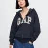 Sudadera con capucha y cremallera para adulto «Vintagesoft Arch Logo»