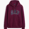 Sudadera con capucha y cremallera para adulto «Vintagesoft Arch Logo»