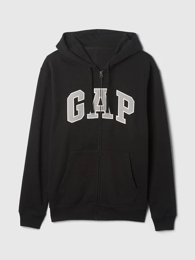 Sudadera con capucha y cremallera para adulto «Vintagesoft Arch Logo»