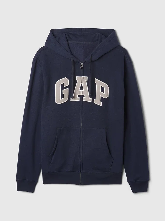 Sudadera con capucha y cremallera para adulto «Vintagesoft Arch Logo»