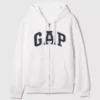 Sudadera con capucha y cremallera para adulto «Vintagesoft Arch Logo»