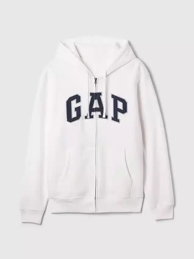 Sudadera con capucha y cremallera para adulto «Vintagesoft Arch Logo»