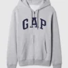 Sudadera con capucha y cremallera para adulto «Vintagesoft Arch Logo»