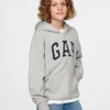 Sudadera con capucha y cremallera para niño con logotipo Vintagesoft