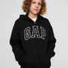 Sudadera con capucha y cremallera para niño con logotipo Vintagesoft