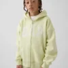 Sudadera con capucha y cremallera para niño con logotipo Vintagesoft