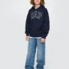 Sudadera con capucha y cremallera para niño con logotipo Vintagesoft