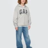 Sudadera con capucha y cremallera para niño con logotipo Vintagesoft