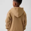 Sudadera con capucha y cremallera para niño con logotipo Vintagesoft