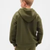Sudadera con capucha y cremallera para niño con logotipo Vintagesoft