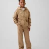 Sudadera con capucha y cremallera para niño con logotipo Vintagesoft