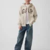 Sudadera con capucha y cremallera para niño con logotipo Vintagesoft