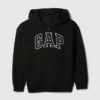 Sudadera con capucha y cremallera para niño con logotipo Vintagesoft