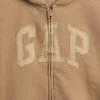 Sudadera con capucha y cremallera para niño con logotipo Vintagesoft