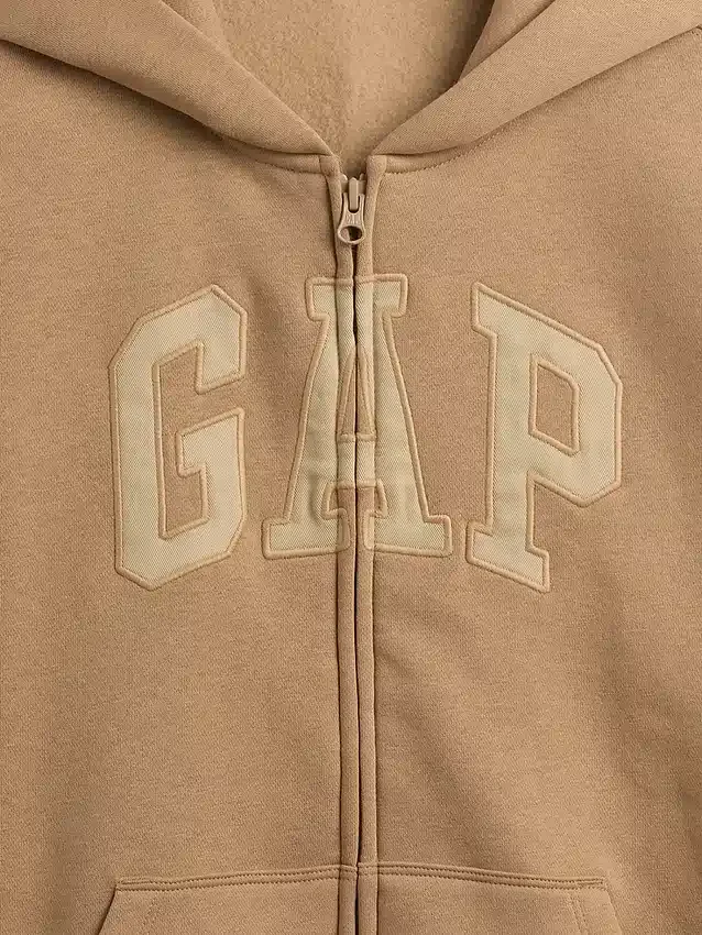 Sudadera con capucha y cremallera para niño con logotipo Vintagesoft