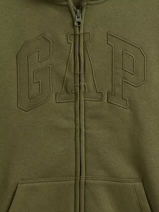 Sudadera con capucha y cremallera para niño con logotipo Vintagesoft