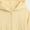 Sudadera con capucha y cremallera para niño Vintagesoft Relaxed con ribete de encaje