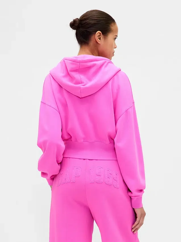 Sudadera con capucha y cremallera «Vintagesoft 1969 Logo»
