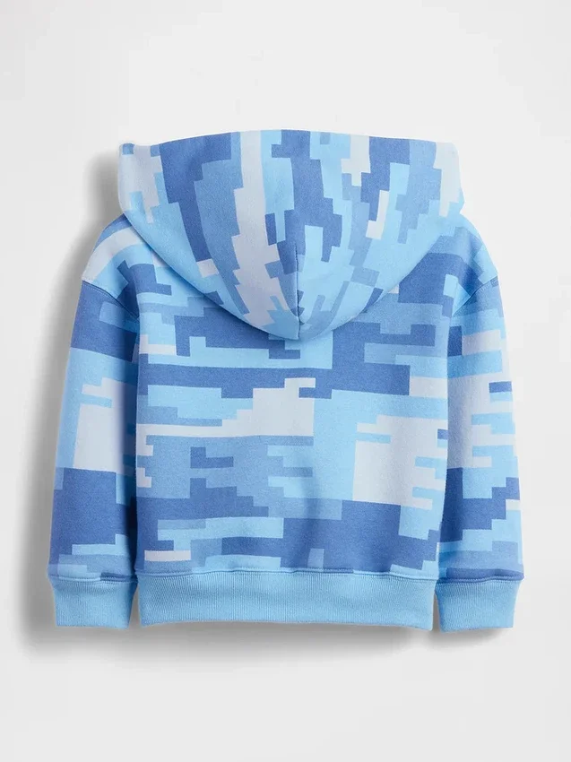Sudadera con capucha y cremallera Vintagesoft Camo para Bebé y Niño