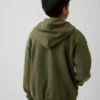 Sudadera con capucha y cremallera Vintagesoft para niños