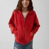 Sudadera con capucha y cremallera «Vintagesoft Relaxed Logo» para niños