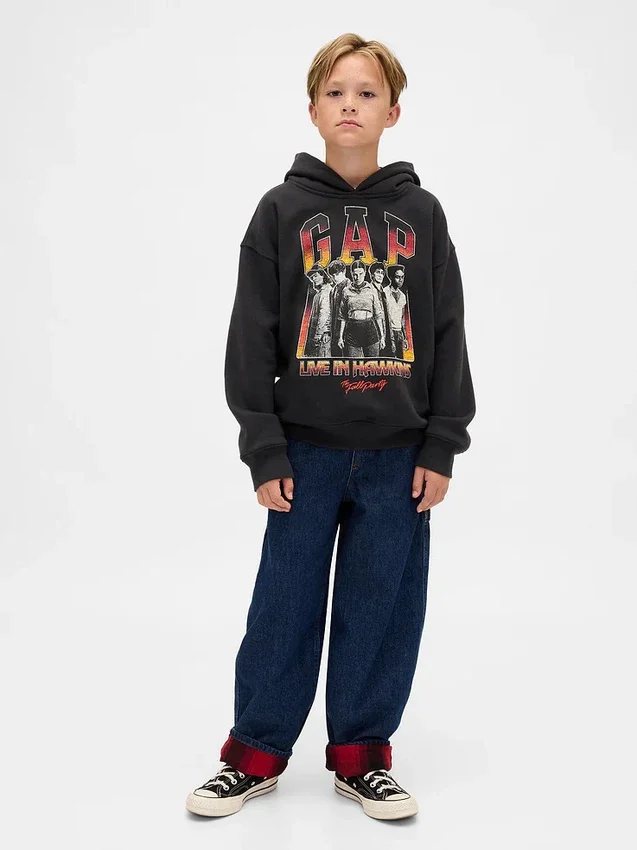 Sudadera con capucha y estampado de «Stranger Things» para niños, de la colección Vintagesoft