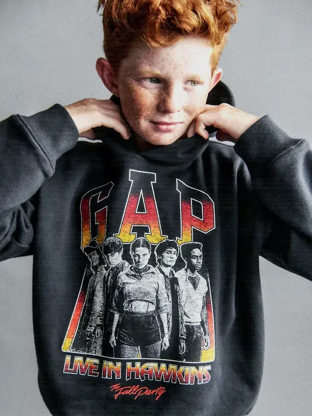 Sudadera con capucha y estampado de «Stranger Things» para niños, de la colección Vintagesoft