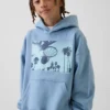 Sudadera con capucha y estampado gráfico «Vintagesoft» para niños