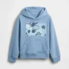 Sudadera con capucha y estampado gráfico «Vintagesoft» para niños