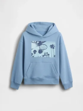 Sudadera con capucha y estampado gráfico «Vintagesoft» para niños
