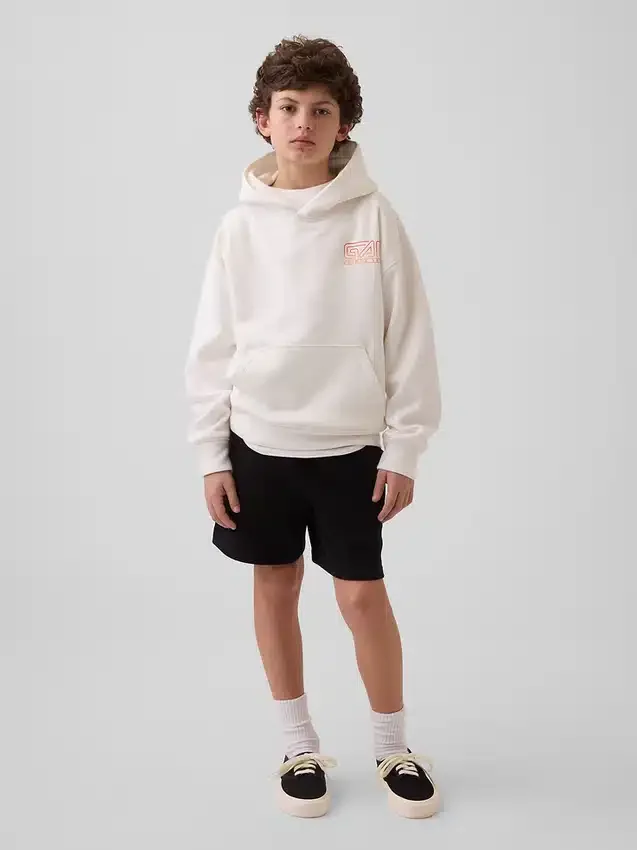 Sudadera con capucha y estampado gráfico «Vintagesoft» para niños