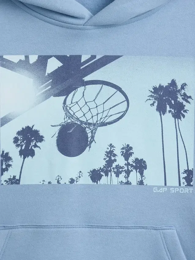 Sudadera con capucha y estampado gráfico «Vintagesoft» para niños