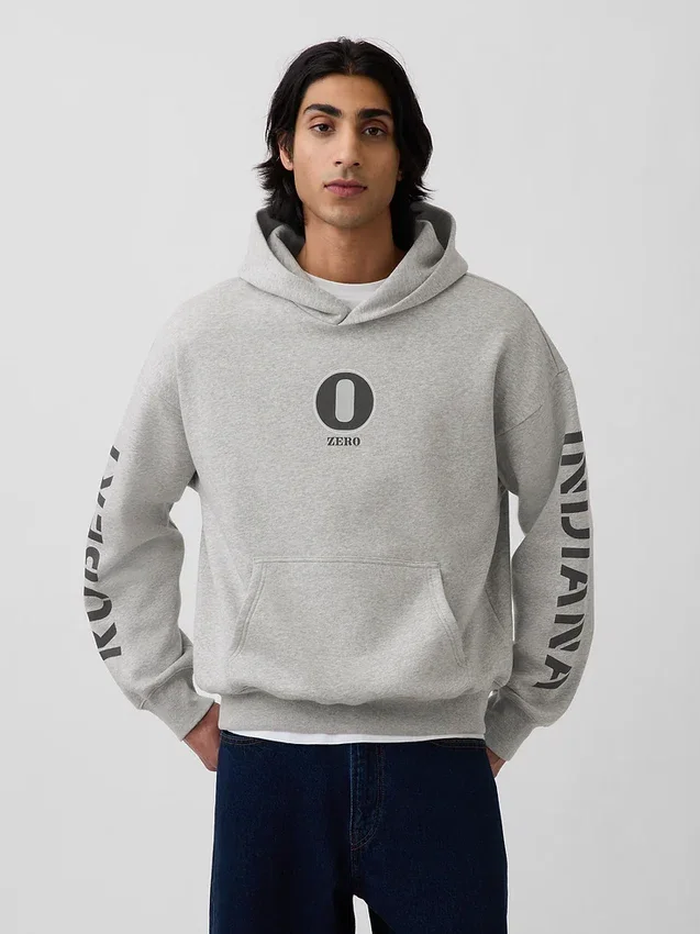 Sudadera con capucha y estampado «Vintagesoft» de Robert Indiana