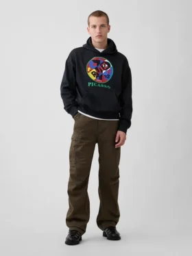 Sudadera con capucha y estampado «Vintagesoft» de Robert Indiana
