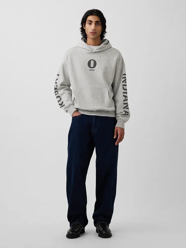 Sudadera con capucha y estampado «Vintagesoft» de Robert Indiana
